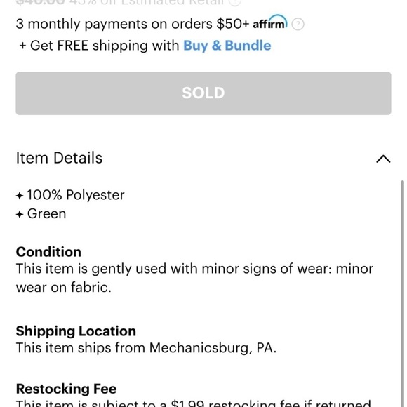 Gap Kids youth medium hunter green Fleece pullover - Picture 3 of 4